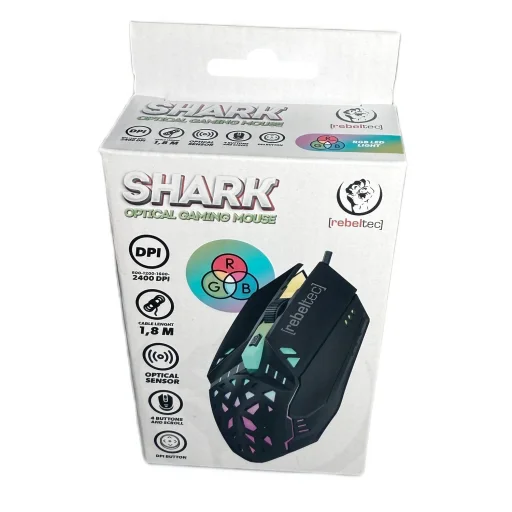 Herná myš Rebeltec SHARK 800/2400 DPI - 4