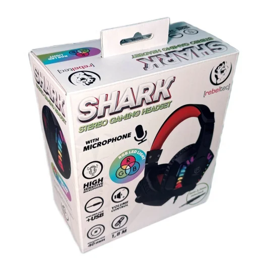Rebeltec SHARK herný headset jack USB - 5