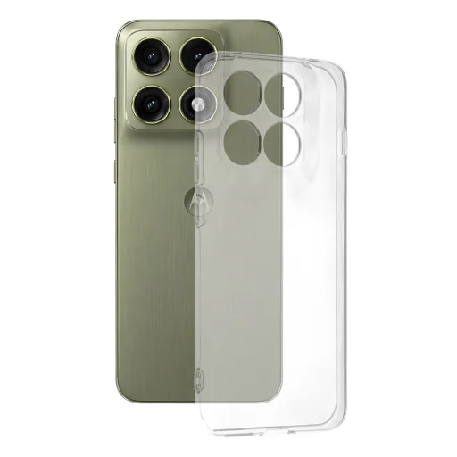 Priehľadný silikónový kryt Techsuit pre Motorola Edge 70 Pro - 1