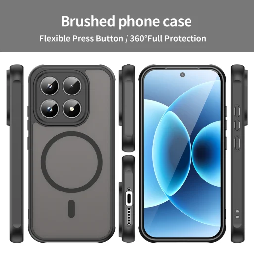 Techsuit - HaloFrost II MagSafe puzdro - Xiaomi 17T Pro - čierne - 6