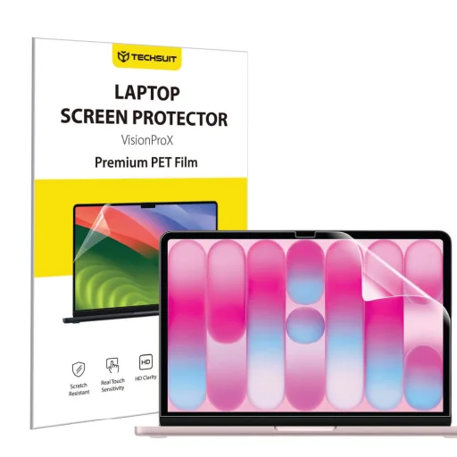 MacBook Neo 13" Matné priehľadné ochranné sklo Techsuit VisionProX s filtrom modrého svetla - 1