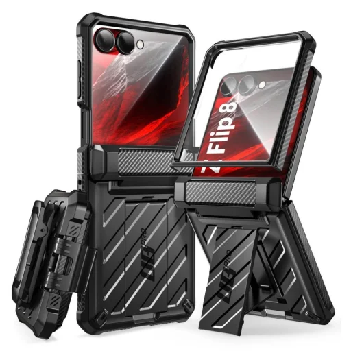 Samsung Galaxy Z Flip 8 Supcase Unicorn Beetle Pro fekete tok - 1