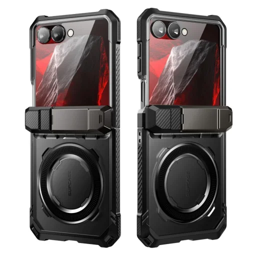 Samsung Galaxy Z Flip 8 Supcase UB Grip Mag MagSafe fekete tok - 2