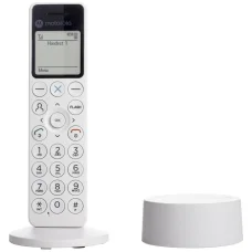 Motorola DOT411 bezdrôtový stolový telefón biely