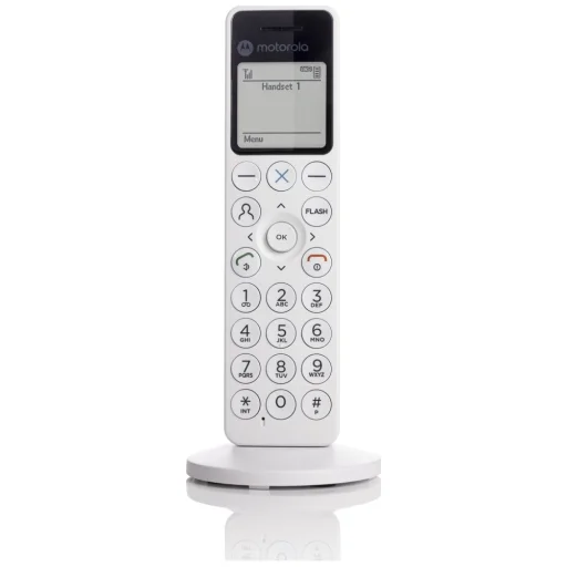 Motorola DOT411 bezdrôtový stolový telefón biely - 2