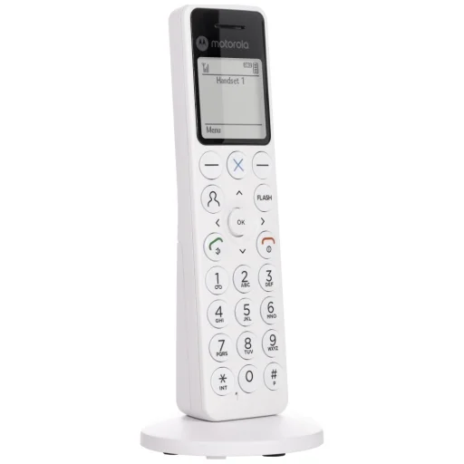 Motorola DOT411 bezdrôtový stolový telefón biely - 3