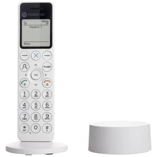 Motorola DOT411 bezdrôtový stolový telefón biely - 1