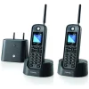 Motorola O202 bezdrôtový stolný telefónny set s dlhým dosahom, 2 ks s dlhou anténou, čierny thumbnail