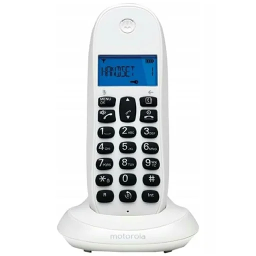Motorola C1001CB+ bezdrôtový pevný telefón biely - 1