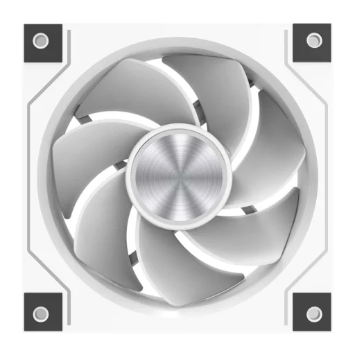 DarkFlash DM20 LINE biely počítačový chladiaci ventilátor - 5