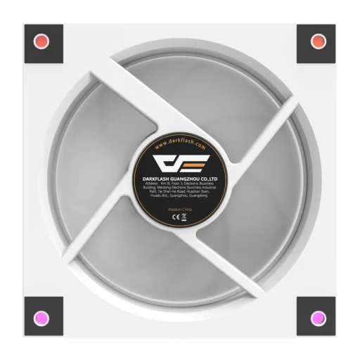 DarkFlash DM20 LINE biely počítačový chladiaci ventilátor - 6