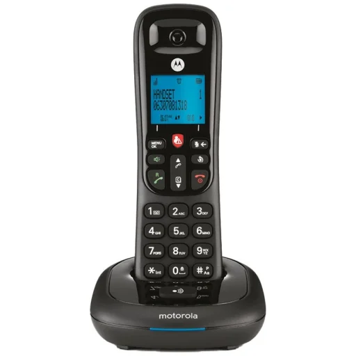 Motorola CD4001 bezdrôtový pevný telefón, čierny - 1