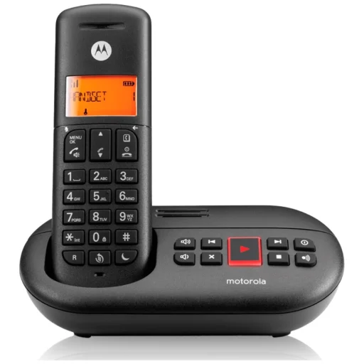 Motorola E211 čierny bezdrôtový telefón so záznamníkom - 2