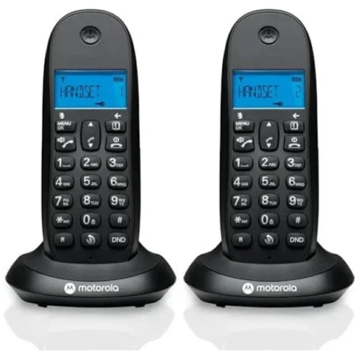 Motorola C1002CB+ súprava bezdrôtových telefónov, 2 ks, čierna - 1