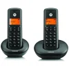 Motorola E202 bezdrôtová stolová telefónna súprava 2 ks, čierna thumbnail