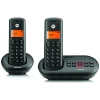 Motorola E212 Twin Pack dvojdielna súprava bezdrôtových telefónov, čierna thumbnail