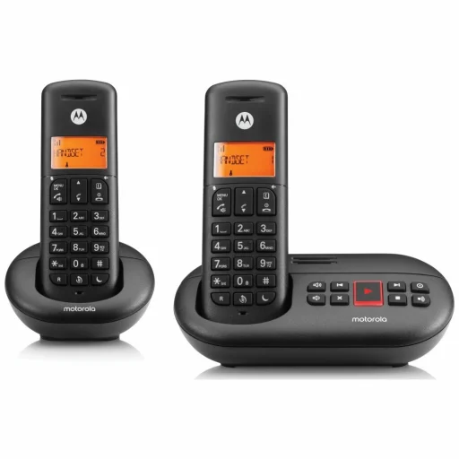 Motorola E212 Twin Pack dvojdielna súprava bezdrôtových telefónov, čierna - 2