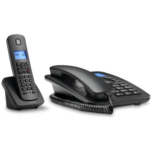 Motorola C4201 káblový + bezdrôtový stolový telefónny set čierny 2 ks - 2