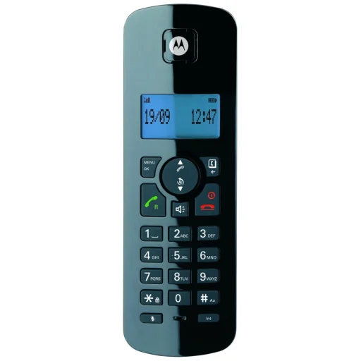 Motorola C4201 káblový + bezdrôtový stolový telefónny set čierny 2 ks - 3