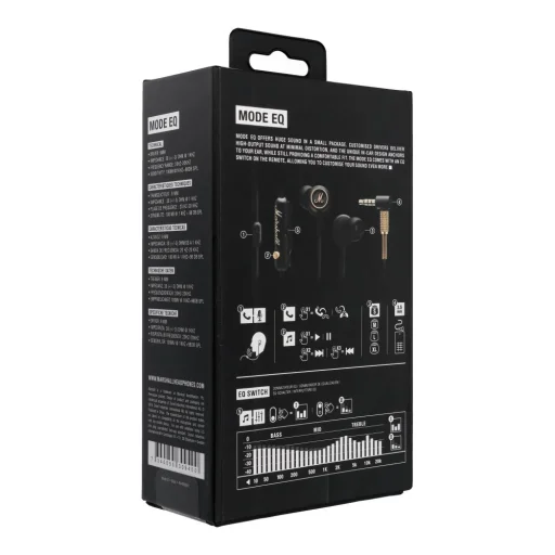 Marshall Mode EQ, čierne slúchadlá 3,5 mm jack - 3