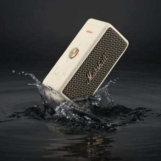 Bluetooth reproduktor Marshall Emberton II, 20W, vodoodolný, krémový - 4