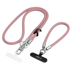 Tech-Protect C10S Rope Crossbody & Wrist púdrová ružová/titánová