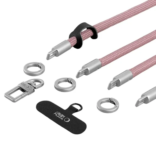 Tech-Protect C10S Rope Crossbody & Wrist púdrová ružová/titánová - 3