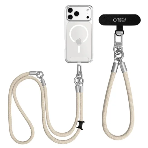 Tech-Protect C10S Rope Crossbody & Wrist púštna béžová/titán - 5