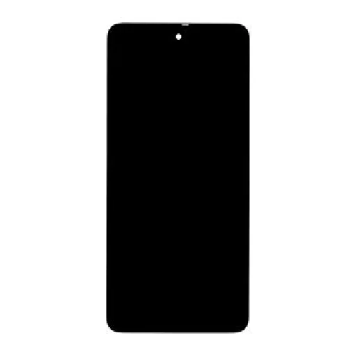 LCD kijelző + Érintőegység + Előlapi keret Samsung A515 Galaxy A51 Fekete TFT - 1
