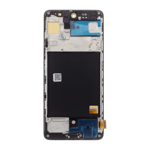 LCD kijelző + Érintőegység + Előlapi keret Samsung A515 Galaxy A51 Fekete TFT - 2