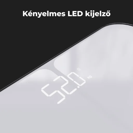AENO ABS0001S BS1S okos testmérleg, 15 féle mérőszám, LED kijelző, 180 kg-ig terhelhető, AENO app, 10+1 profil, ITO üveg - 23