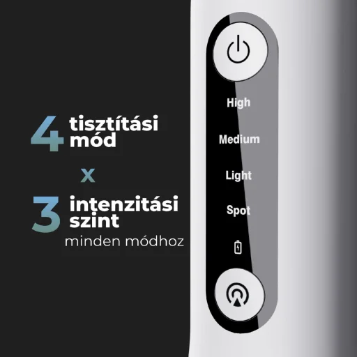 AENO ADI0001 DI1 szájzuhany, akkumulátoros, 4 tisztítási mód, 200ml-es víztartály, memória, LED kijelző, IPX7 - 7