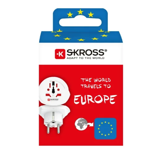 SKROSS 1.500211C-E cestovný adaptér, „World to Europe“, max. 4000W - 3