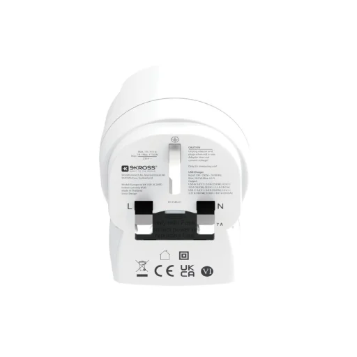 SKROSS 1.500283-E cestovný adaptér, "Europe to UK", USB-C + USB-A 20W PD, rýchle nabíjanie - 3