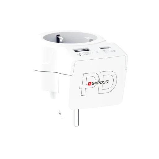 SKROSS 1.500284-E cestovný adaptér, "Europe to USA", USB-C + USB-A 20W PD, rýchle nabíjanie - 2