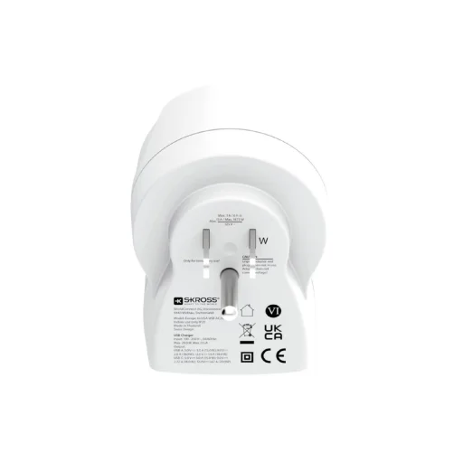 SKROSS 1.500284-E cestovný adaptér, "Europe to USA", USB-C + USB-A 20W PD, rýchle nabíjanie - 3