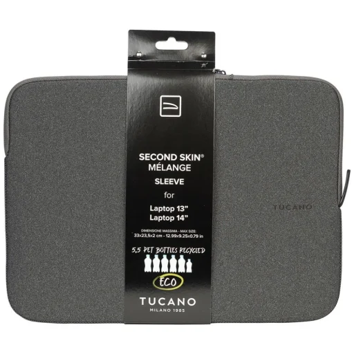 Tucano Melange Sleeve 13"/14" taška na notebook, čierna - 9