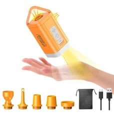 RoosCamp ROOSAN2000 Air Master Nano 2 akumulátorová pumpa a kempingové svietidlo, funkcia nafukovania/vyfukovania, 6,0 kPa, 187 g