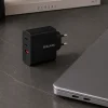 Blavec sieťová nabíjačka BC-11 GaN - USB + 2xType C - QC PD 65W 3A s káblom Type C - Type C (TCBC11G-U2CB653A) čierna thumbnail