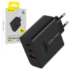 Blavec sieťová nabíjačka BC-11 GaN - USB + 2xType C - QC PD 65W 3A (TCBC11G-U2CB653A) čierna thumbnail