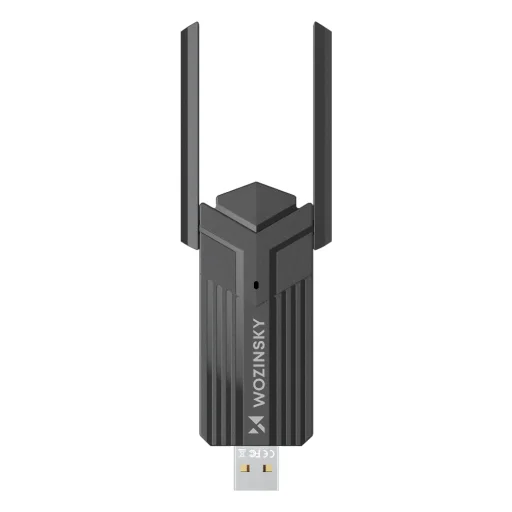 Wozinsky dvojpásmový bezdrôtový adaptér USB 3.0 WiFi 6 - čierny - 4