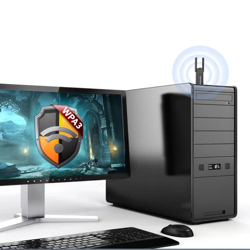 Wozinsky dvojpásmový bezdrôtový adaptér USB 3.0 WiFi 6 - čierny - 7