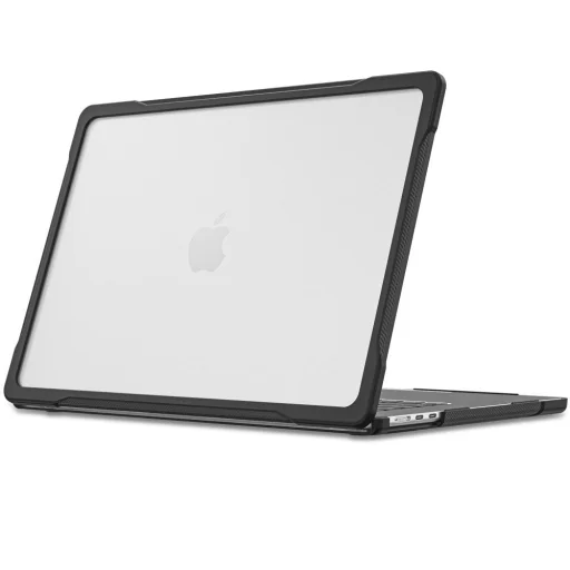 MacBook Air 13 (M2–M5, 2023–2026) Tech-Protect Velar čierne / matné priesvitné puzdro - 2