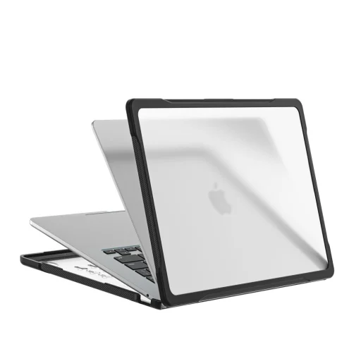 MacBook Air 13 (M2–M5, 2023–2026) Tech-Protect Velar čierne / matné priesvitné puzdro - 4