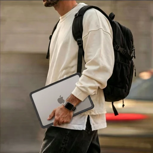 Apple MacBook Pro 16 (2021-2026) Tech-Protect Velar puzdro čierne/matné priehľadné - 6