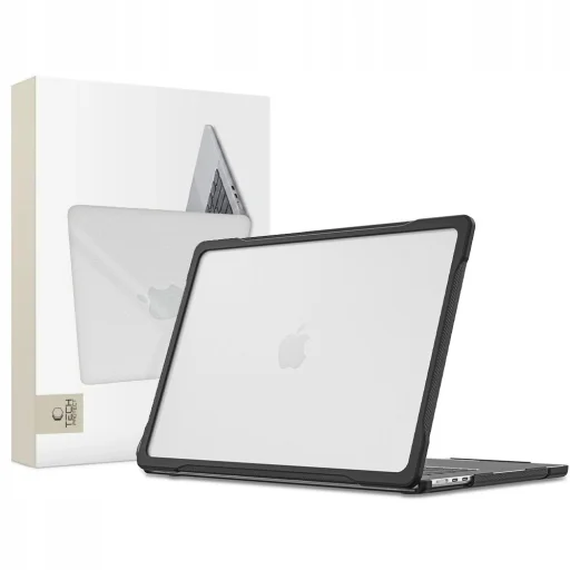 MacBook Air 13 (M2–M5, 2023–2026) Tech-Protect Velar čierne / matné priesvitné puzdro - 1