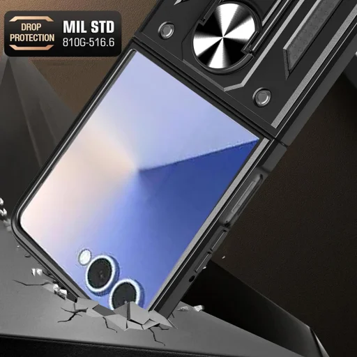 Samsung Galaxy Z Flip8 Rose Gold Techsuit CamShield sorozat tok - 6