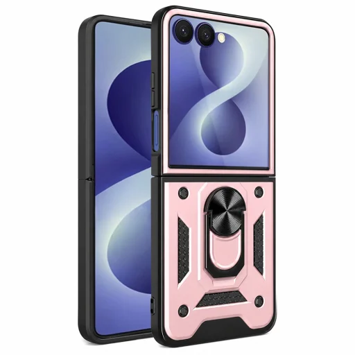 Samsung Galaxy Z Flip8 Rose Gold Techsuit CamShield sorozat tok - 1