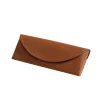 Puzdro na okuliare Techsuit (ETM3) - PU, 15.2 x 6.6 x 3.6 cm - tmavohnedé thumbnail