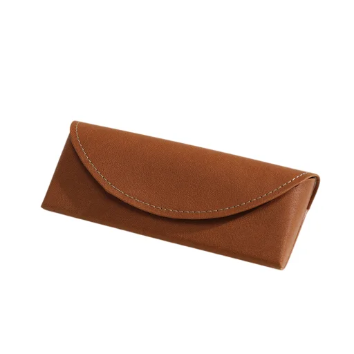 Puzdro na okuliare Techsuit (ETM3) - PU, 15.2 x 6.6 x 3.6 cm - tmavohnedé - 1